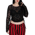 Bat Cauldron Groove Long Sleeve Mesh Top