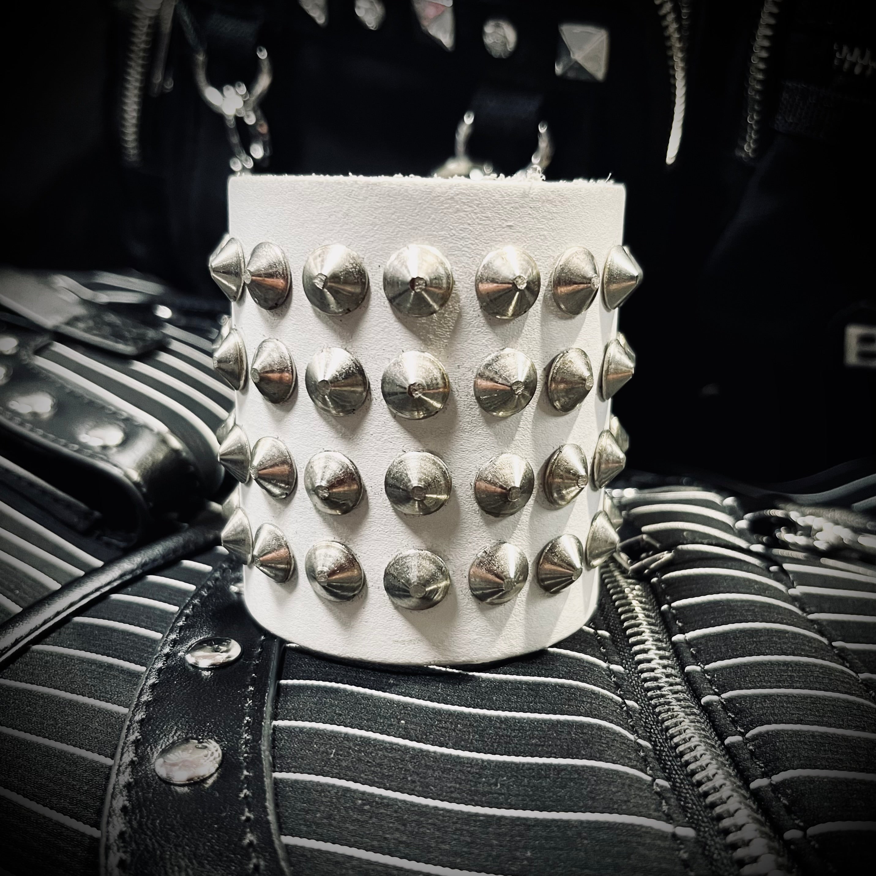 Spirit in Jahannam Premium Leather Spike Cuff