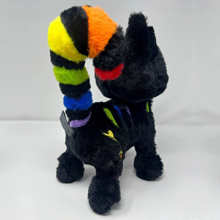 Black Rainbow Skelekitty Plush Toy