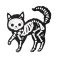 Glitter Kitty Bones Enamel Pin