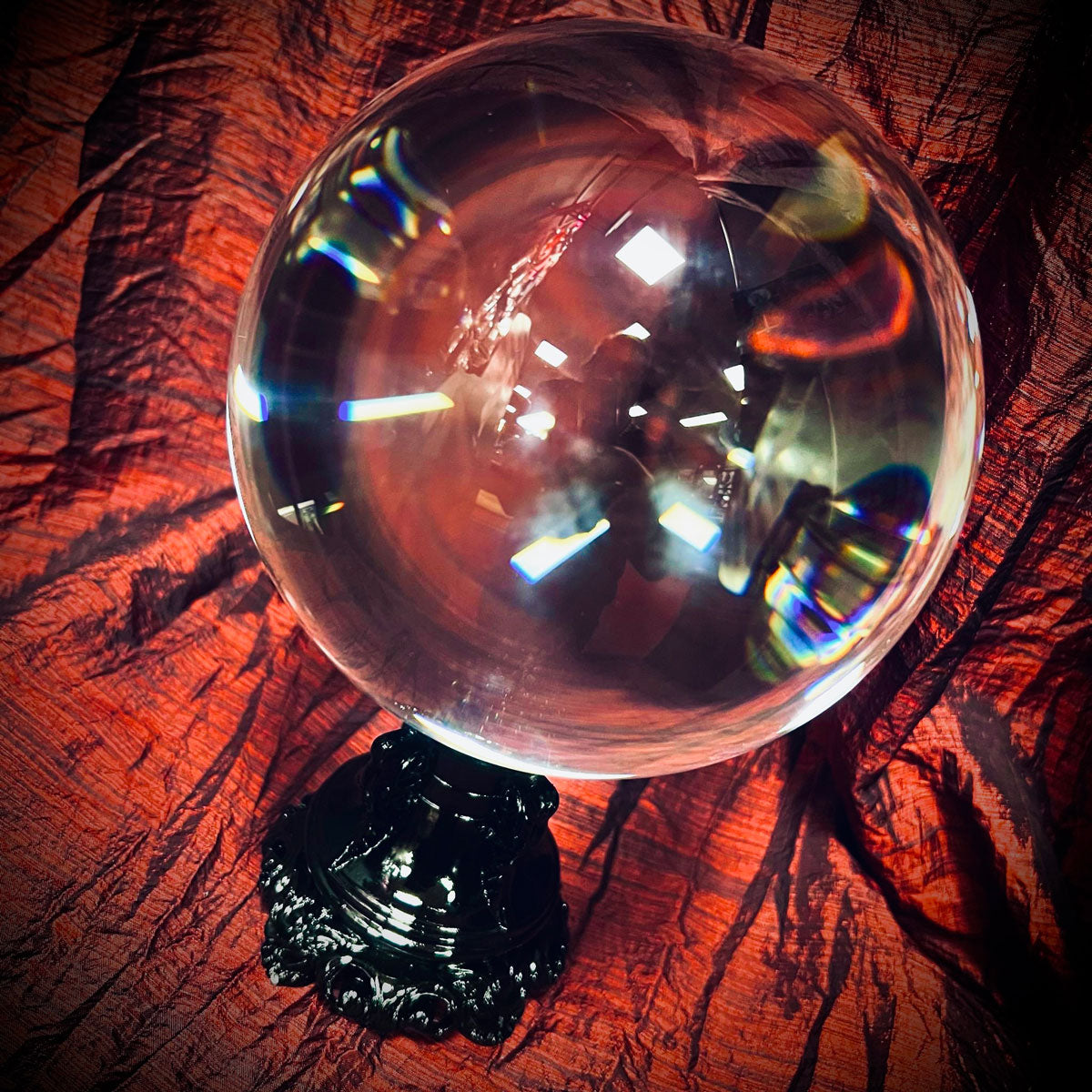 Ethereal Gaze Large Crystal Ball and Holder