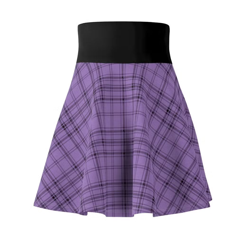 Jennacidal Purple Tartan Skater Skirt