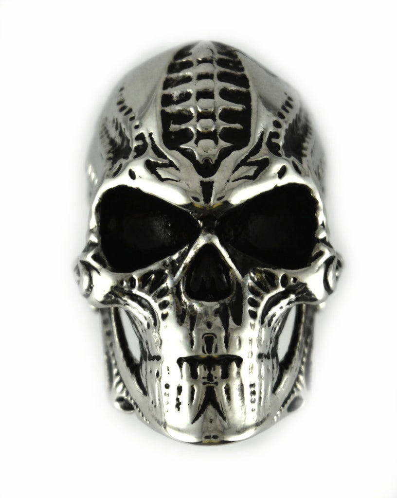 Biomechanical Skull Ring