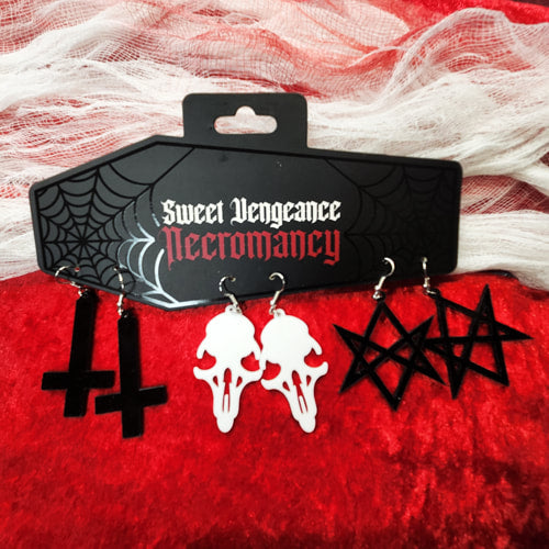 Dark Statements Necromancy Earrings Gift Pack