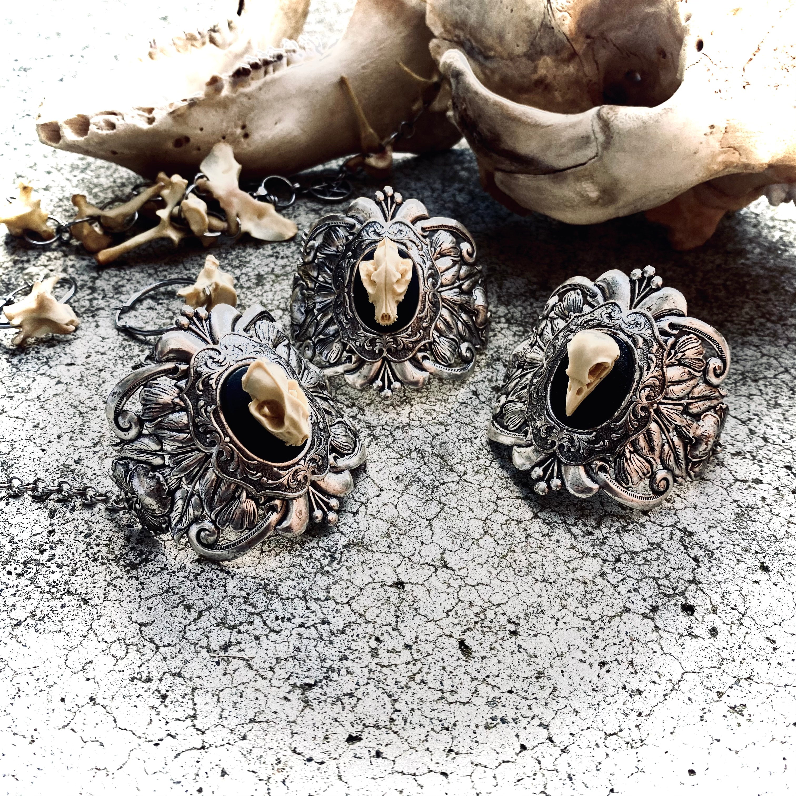 Nightwatcher Filigree Bat Wrist Cuff