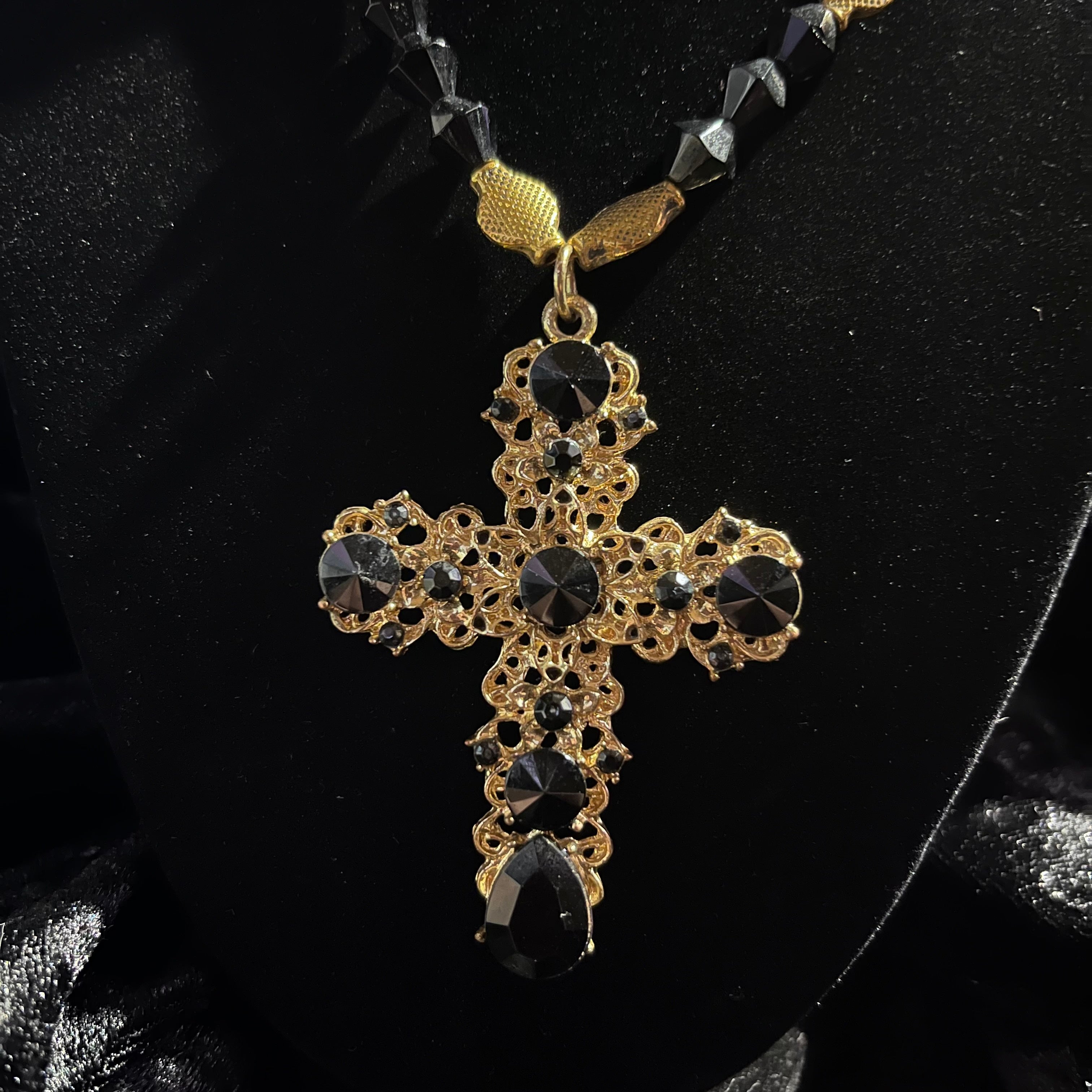 Golden Rites Cross Necklace