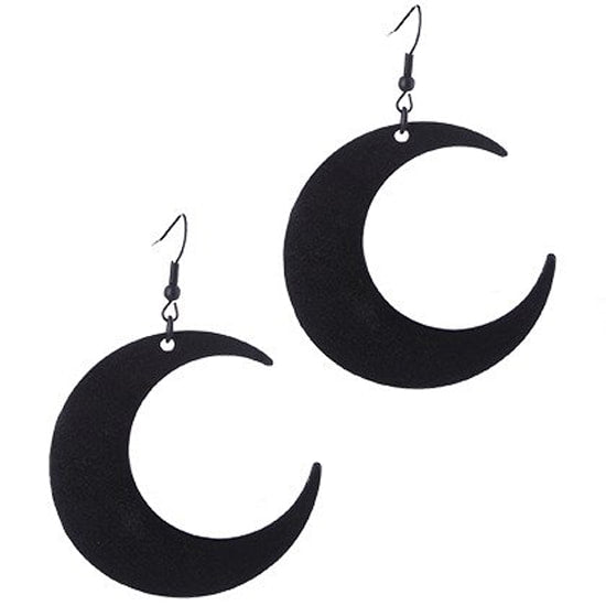 Grand Crescent Moon Earrings