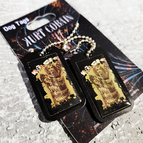 NIRVANA Kurt Cobain - Dog Tags Necklace (Teen Spirit)
