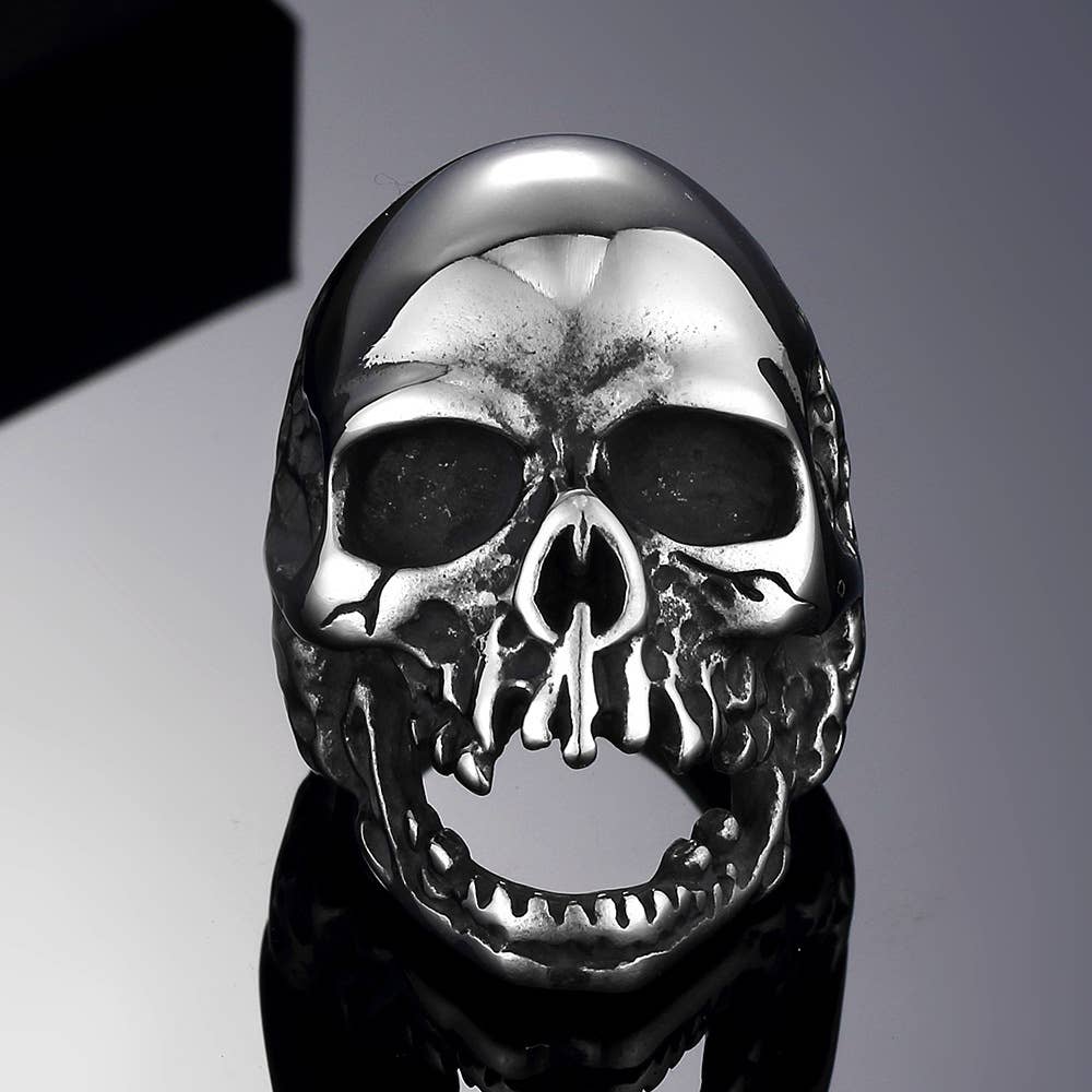 Death Squawker Skull Ring