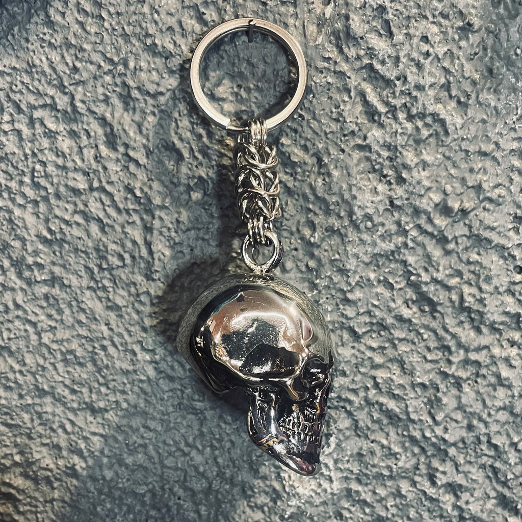 Skulled Chainmaille Keychain