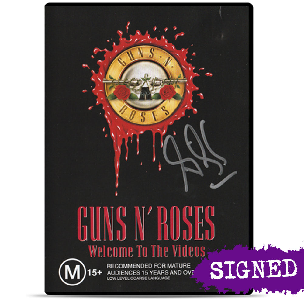 GUNS N' ROSES Welcome To The Videos (Signed) DVD 1998