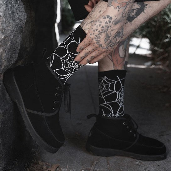 Nightweave Spiderweb Crew Socks