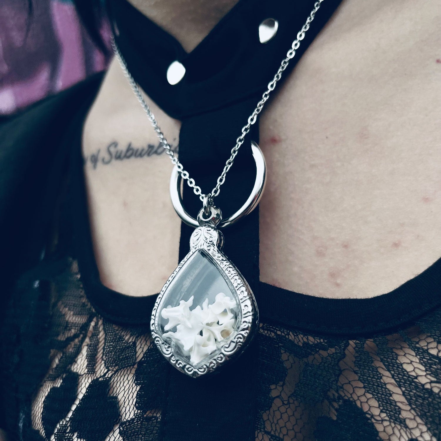 Snake Vertebrae Genuine Specimen Necklace
