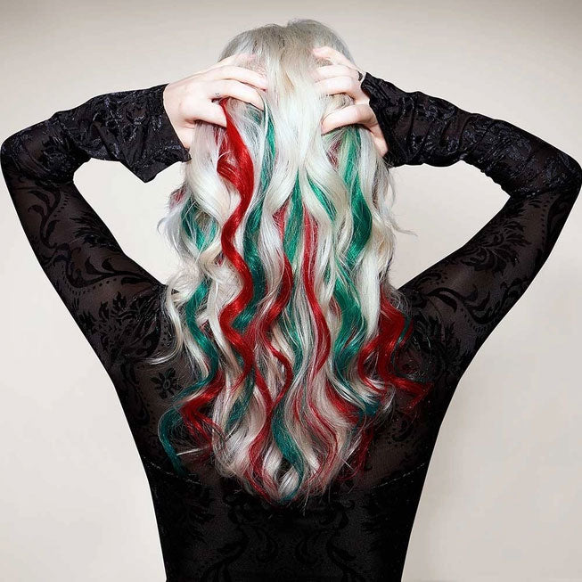 Holly Jolly Red/Green Attitude Hair Dye Duo