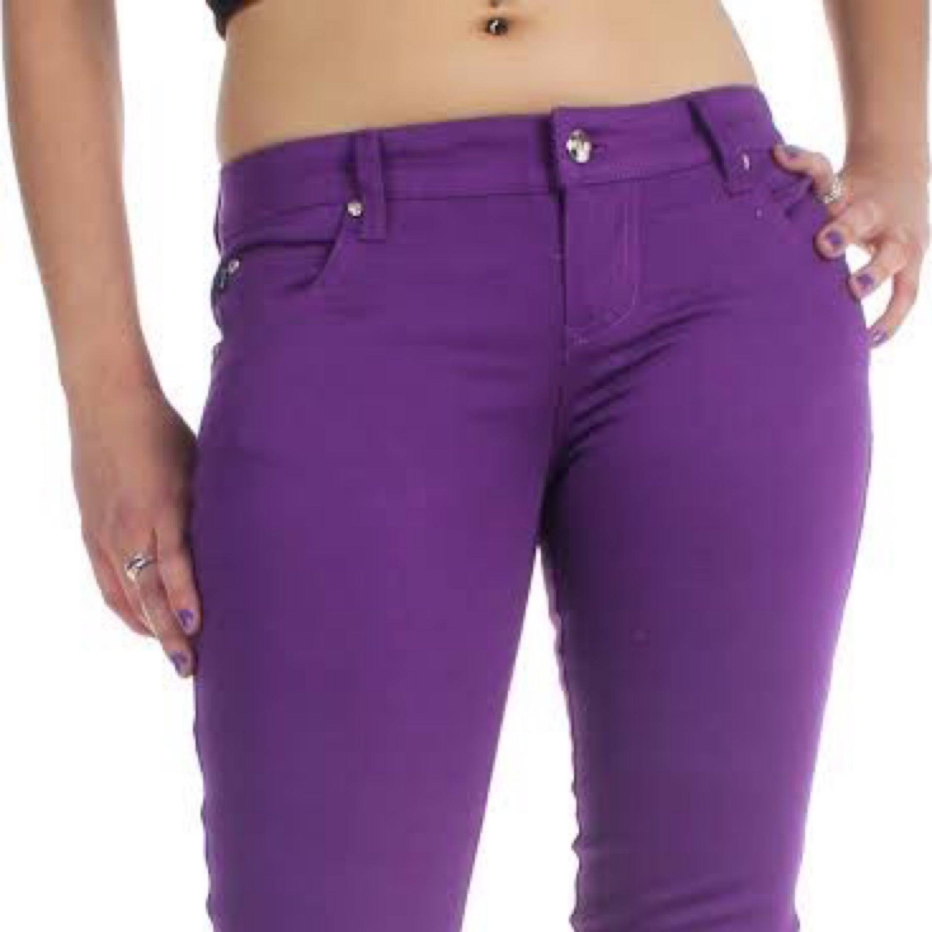 Darkside Skinny Leg Purple Pants