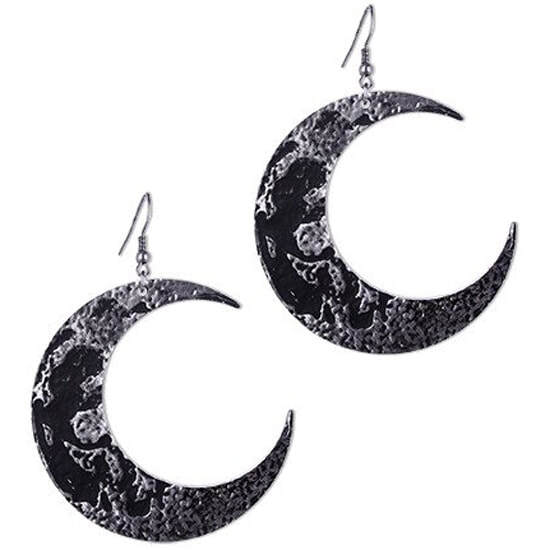 Grand Crescent Moon Earrings