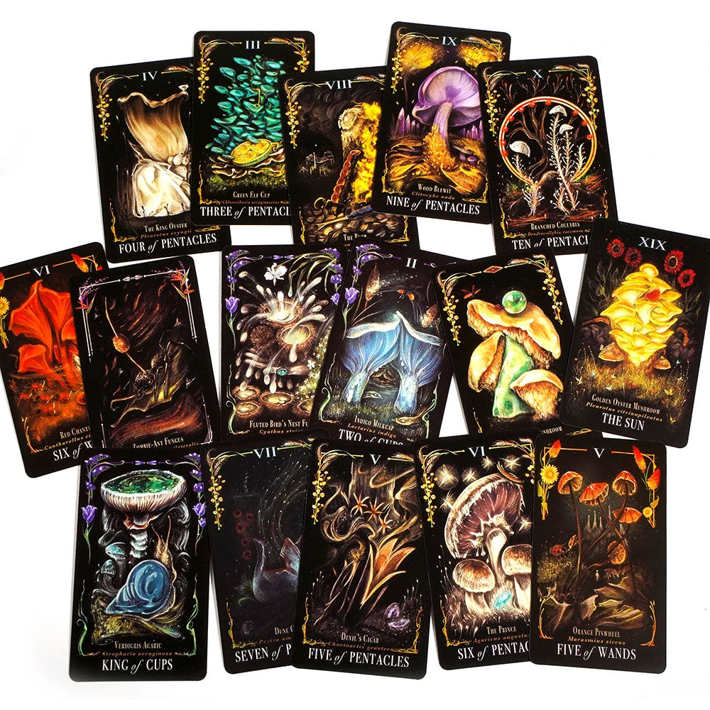 Midnight Magic Mushroom Tarot Deck