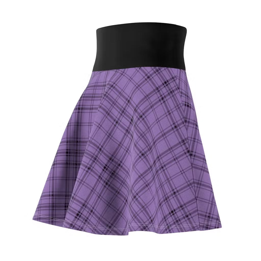 Jennacidal Purple Tartan Skater Skirt