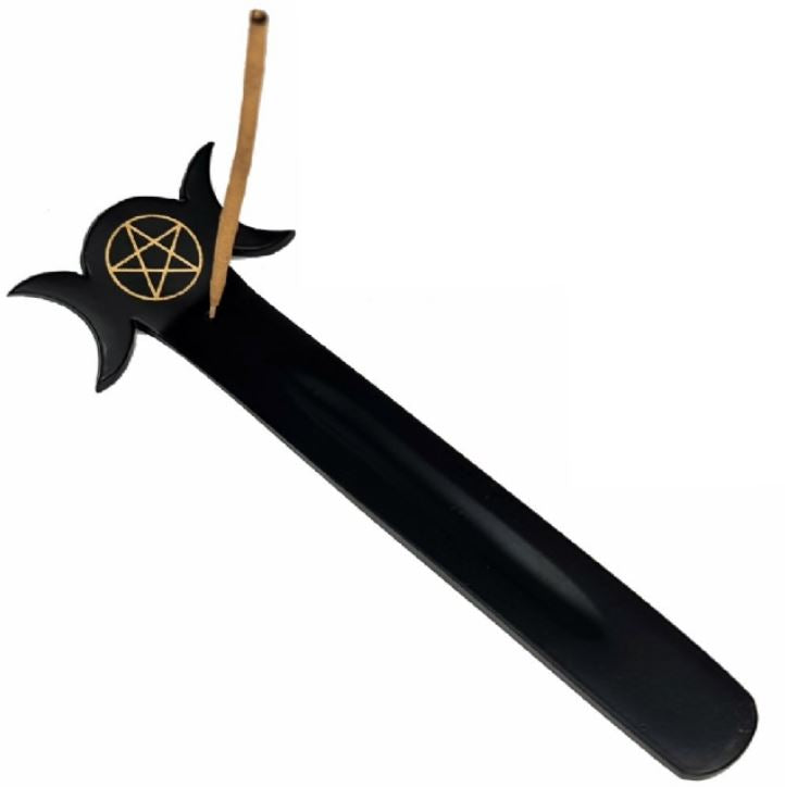 Dark Triple Moon Incense Holder