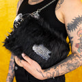Hell Spike Faux Fur Handbag