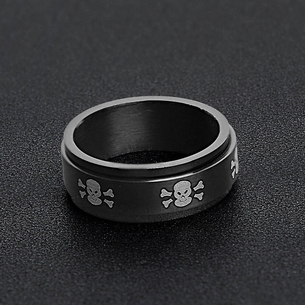 Perilous Skull Spinner Ring