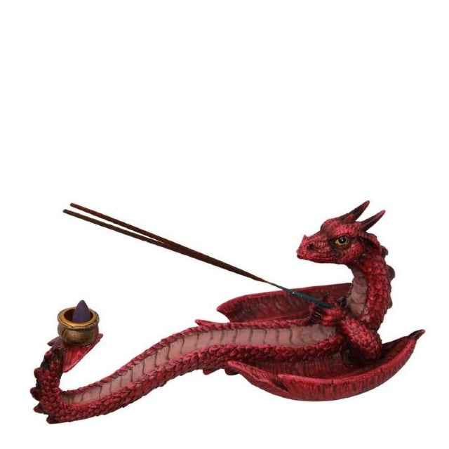 Fafnirs Rage Dragon Incense and Candle Holder