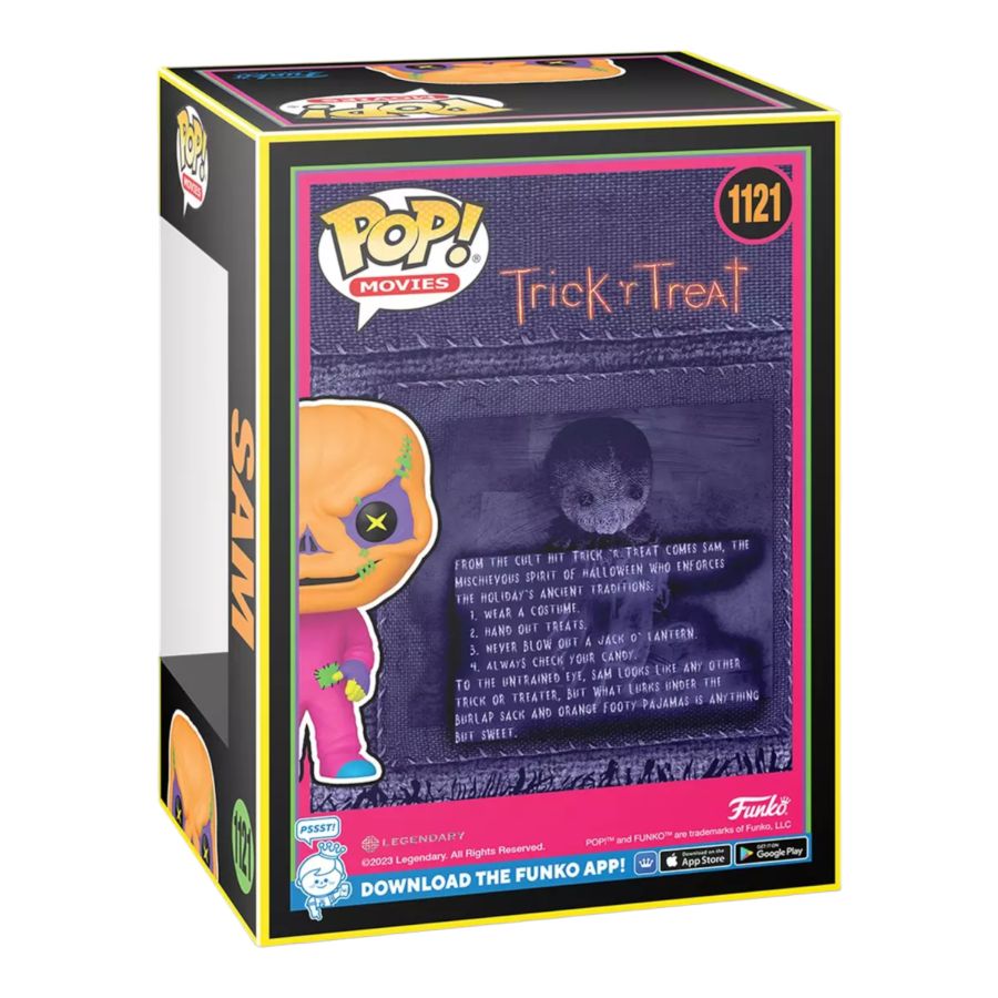 Trick 'r Treat Sam US Exclusive Blacklight Pop!