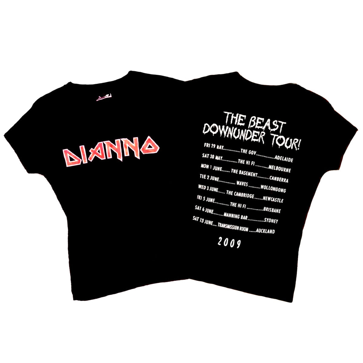 PAUL DIANNO (ex IRON MAIDEN) 2009 Tour Fitted Tee