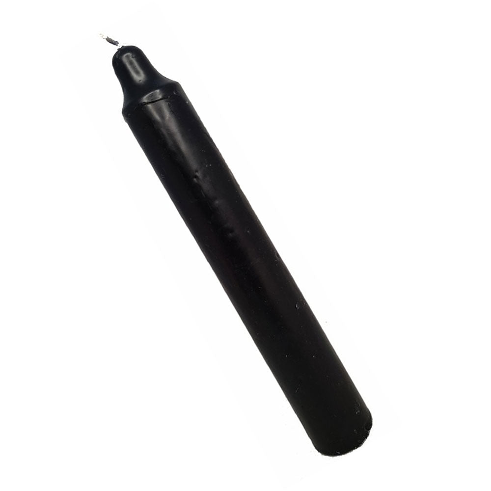 Black Solid Jumbo Altar Candle