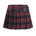 Dark Doll Black Tartan Mini Skirt