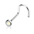 Opalite Nose Stud White Opal