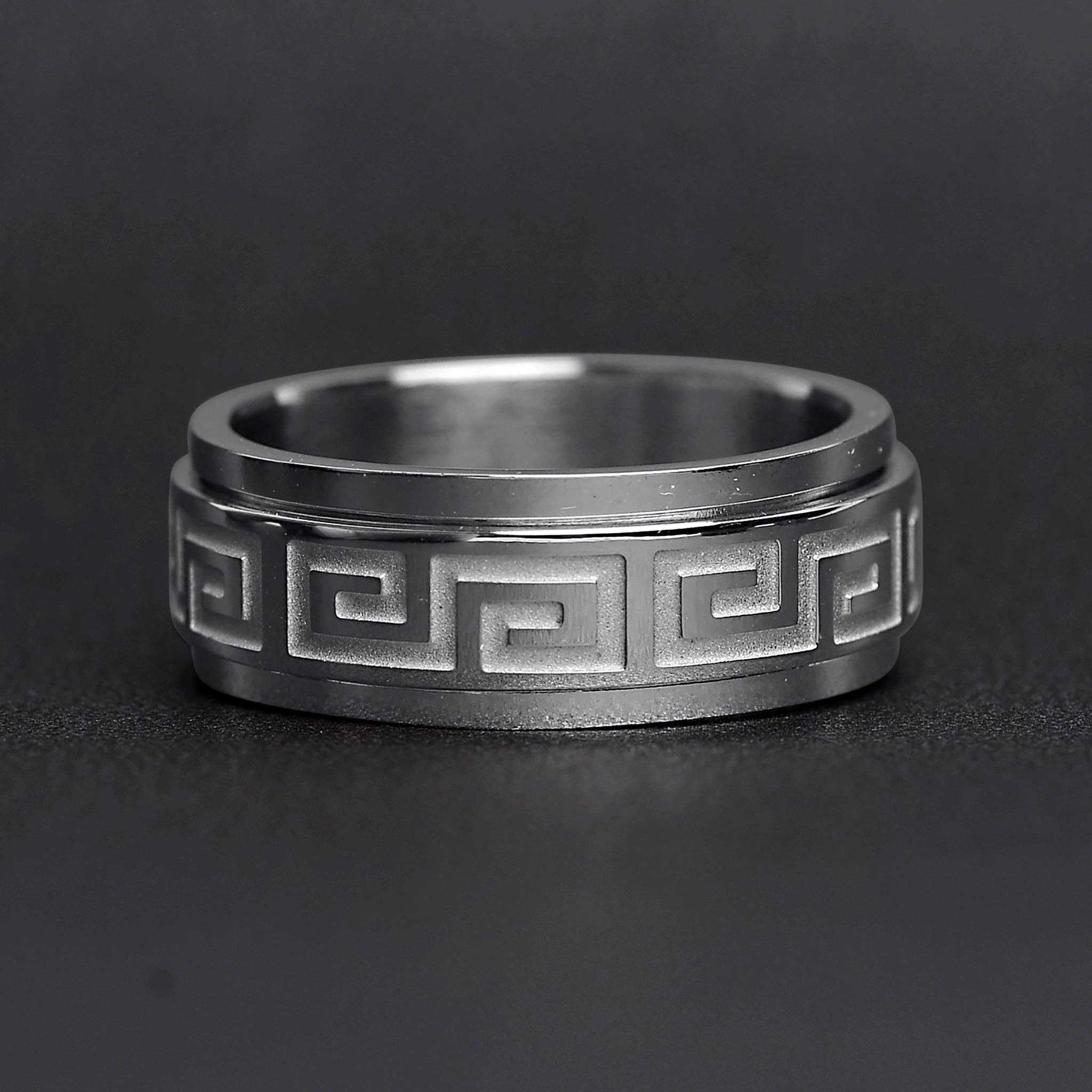 Meandros Lights Spinner Ring