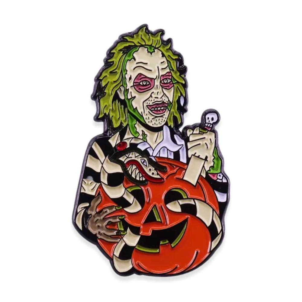 Beetlejuice Horror Movie Pin