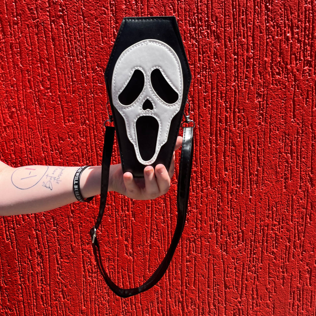 Screamy Face Coffin Shoulder Bag