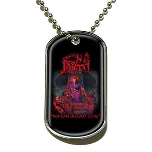 DEATH Gore Bloody Gore Dog Tag Necklace