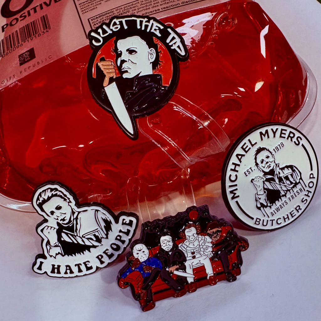 Michael Myers Butcher Shop Enamel Pin