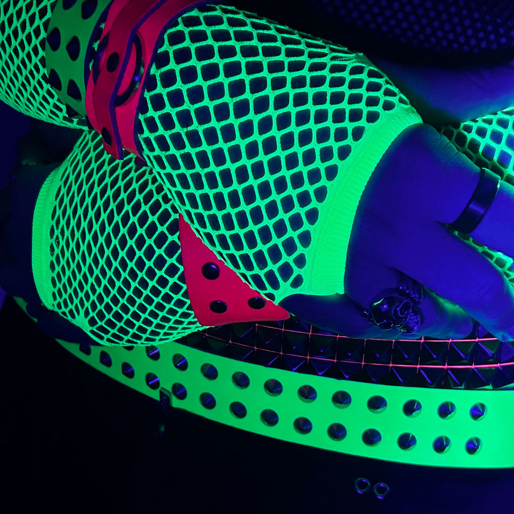 Cut Throat Uranium Studded Leather Belt