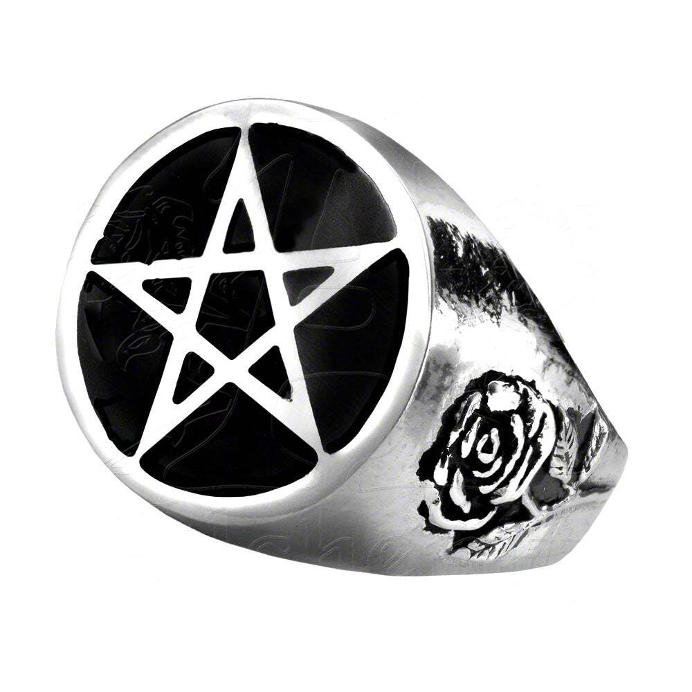 Roseus Pentagram Ring