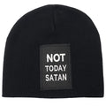 Not Today Satan Patch Beanie