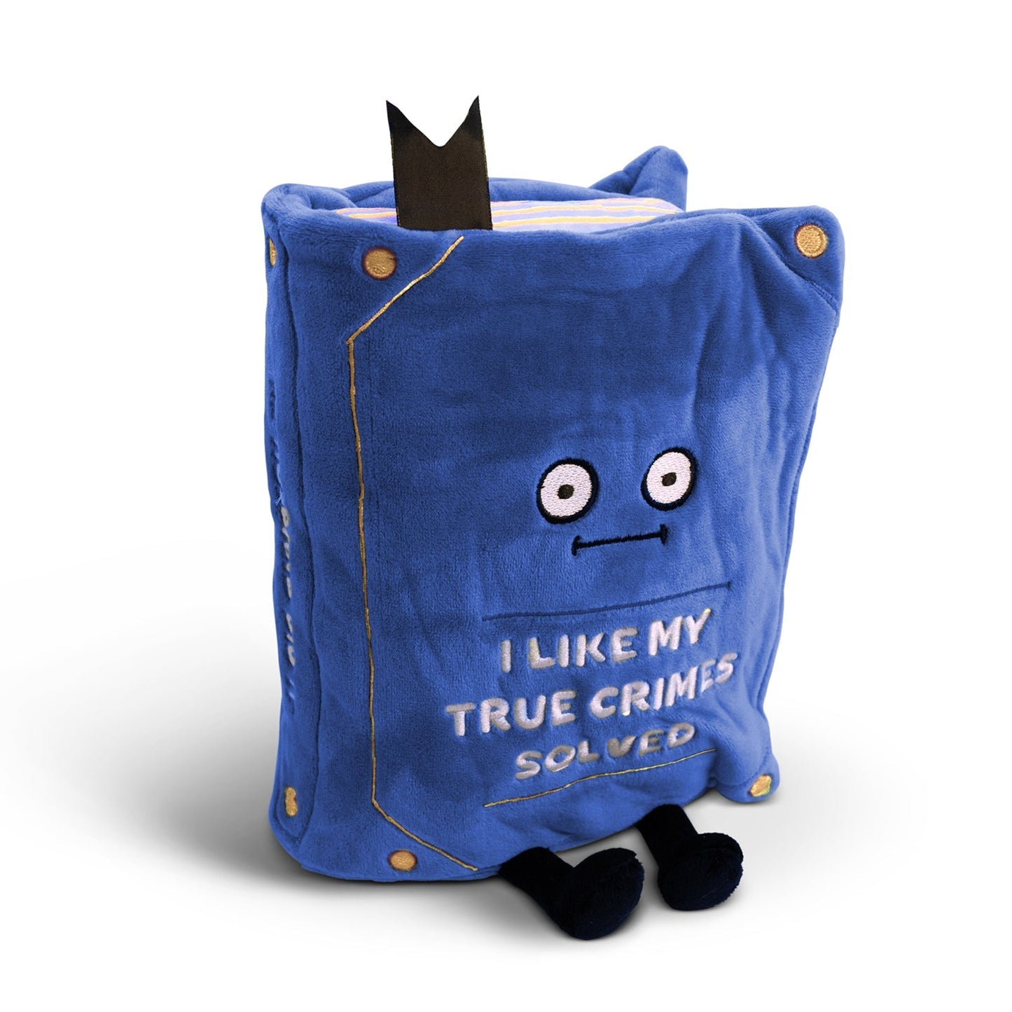 True Crime Horror Book Plush Cushion
