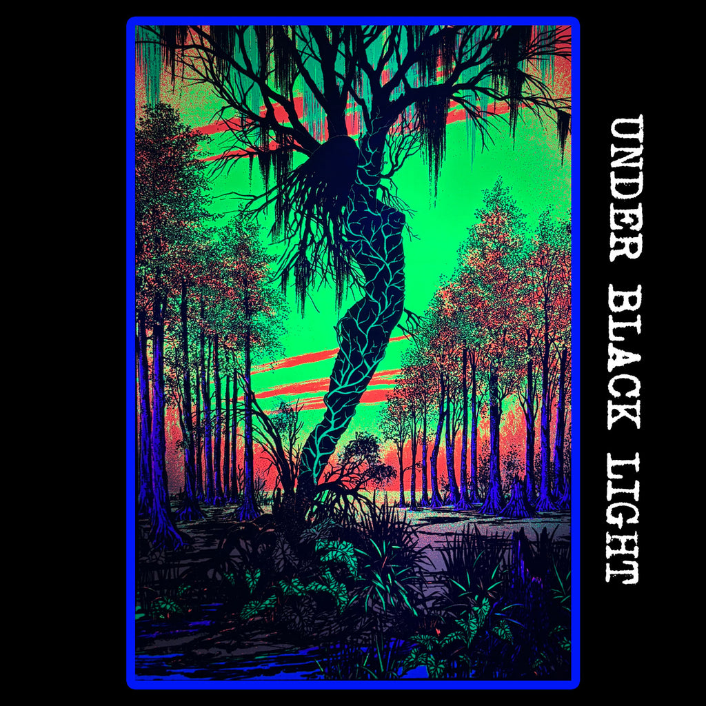 Swamp Mirage Flocked Black Light Poster 193