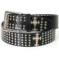 Blasphemy Leather Riveted Belt