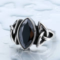 Midnight Triqueta Ring