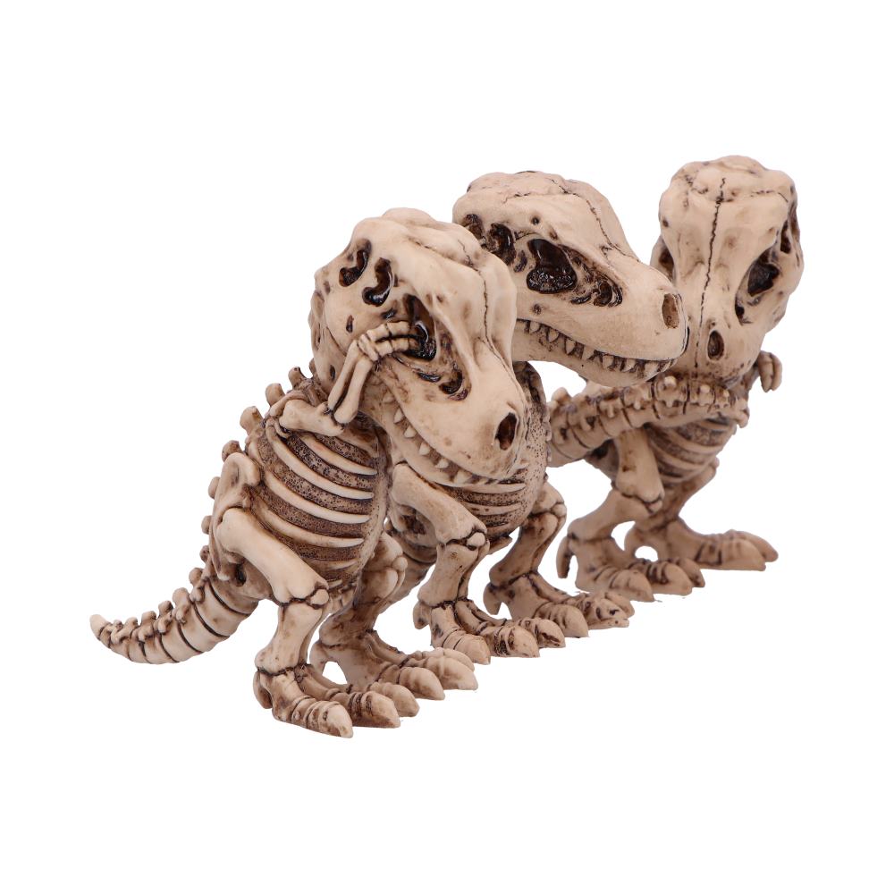 Three Wise Tyrannosaurus Rex Skeleton Figures