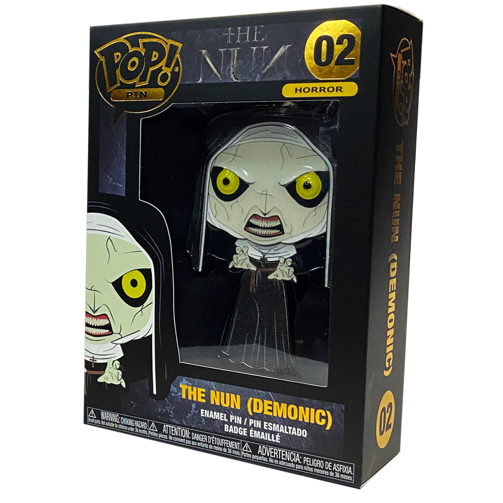 Horror Classics The (Demonic) Nun Megascale Enamel Pin
