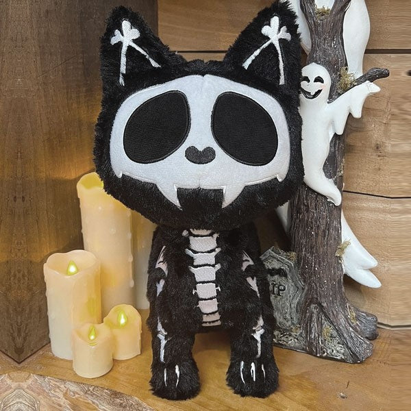 Skelekitty Plush Toy - Ghostly Bones