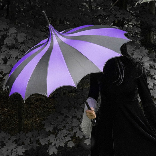 Batwing Pagoda Umbrella - Poison Purple