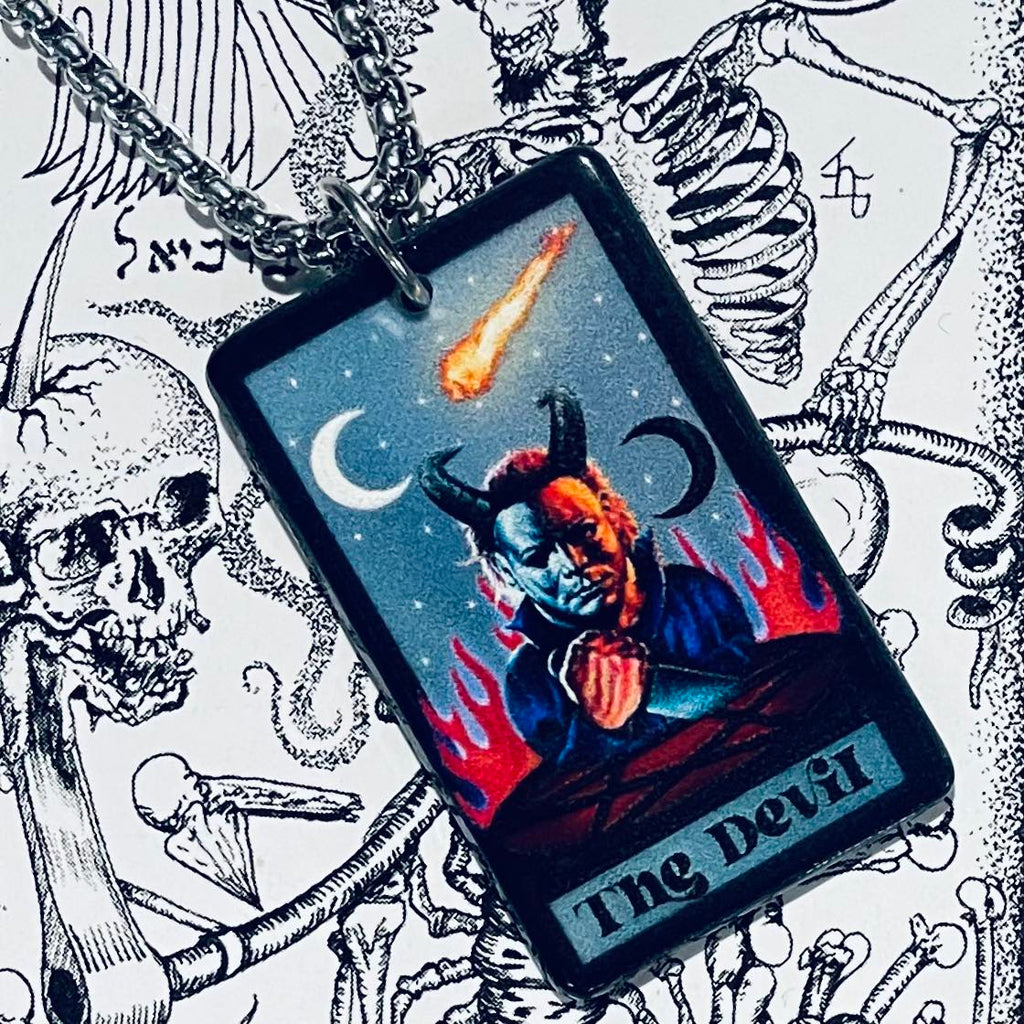 Horror Tarot Devil Necklace