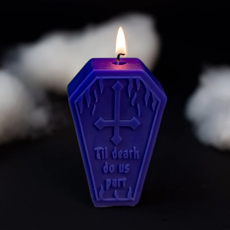 Til Death Coffin Candle