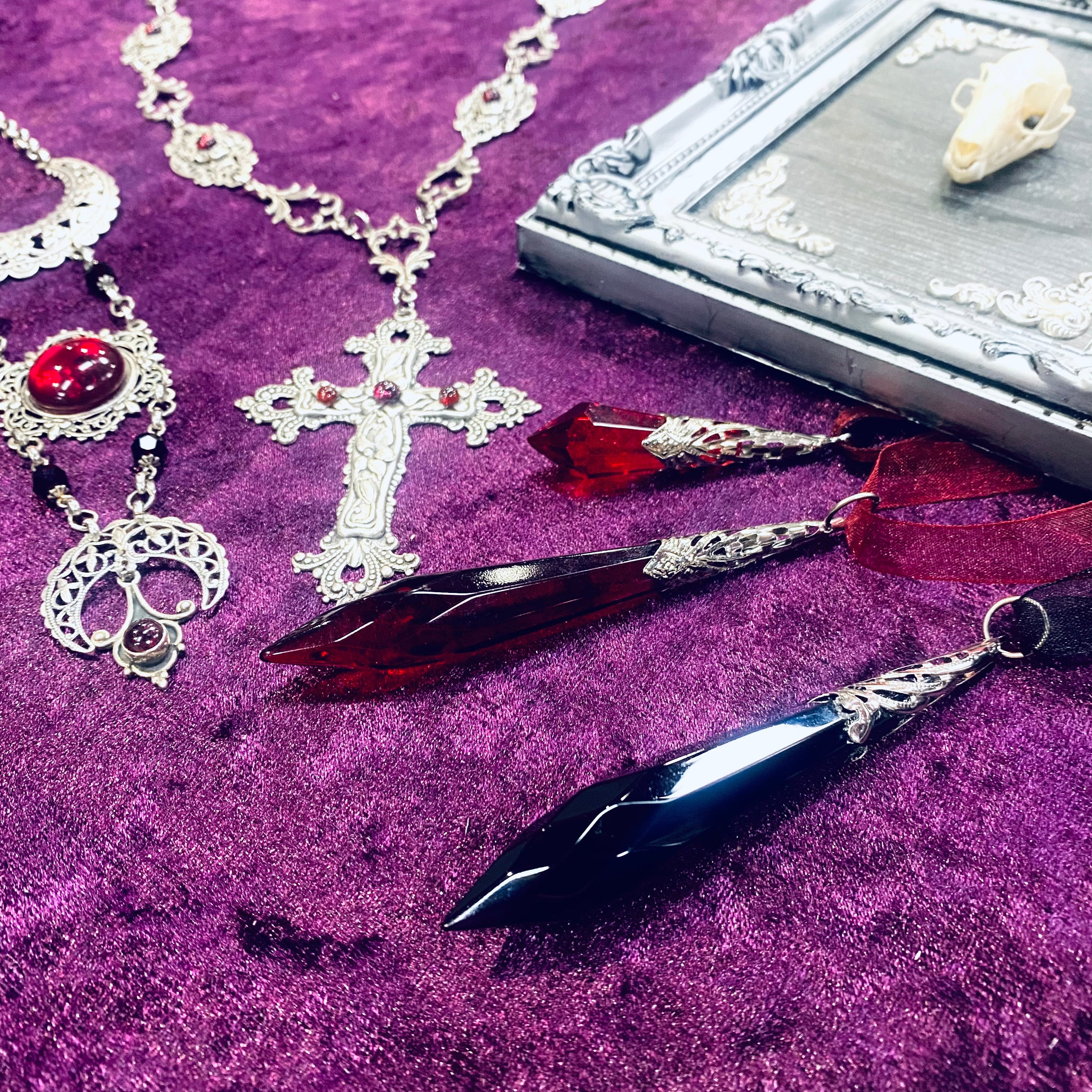 Triple Moon Gypsy Heart Necklace